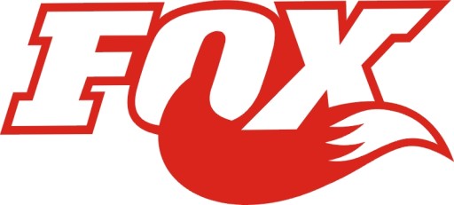 Наклейка FOX 7x3см красная 403-5P РАЗНЫЕ ЦВЕТА