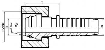 Wąż przewód hydrauliczny DN10 20x1,5 AA2000 330bar