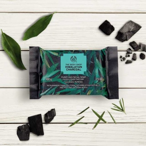 THE BODY SHOP Zestaw HIMALAYAN CHARCOAL maska+glinka węgiel himalajski