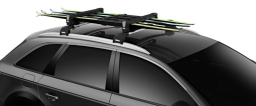 КРЕПЛЕНИЕ ДЛЯ ЛЫЖ THULE BLACK, 4 ПАРЫ ЛЫЖ, 2 ДОСКИ