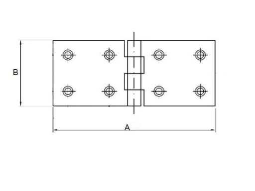 ПЕТЛЯ ДЛЯ СТРОИТЕЛЬНОЙ КОРОБКИ ОЦИНКОВАННАЯ 25 x 70