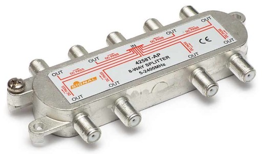 Разветвитель спутникового ТВ сигнала на макс. 8 восьмиканальный телевизор