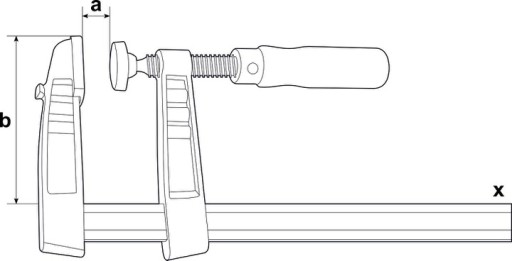 Струбцина Bessey TG 200/50 чугунная столярная винтовая