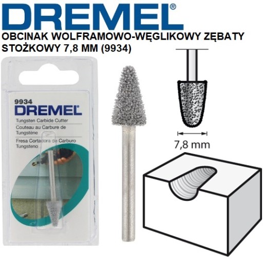 ФРЕЗА ИЗ ТВЕРДОГО ВОЛЬФРАМА 7,8 ММ (9934) DREMEL