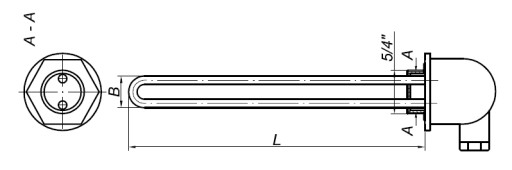 Нагреватель для котла GRBK 1400Вт тип U 5/4