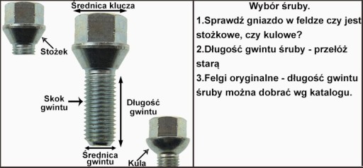 ВИНТ ДЛЯ АЛЮМИНИЕВЫХ КОЛЕС M14X1,5X28MM КОНУС