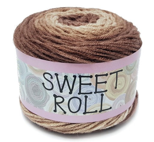 SWEET ROLL YARN акрил 140г КОРИЧНЕВЫЙ 1047-06