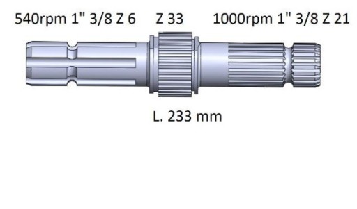 Вал отбора мощности John Deere L173283