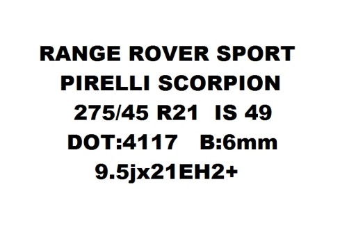 Колеса диски ШИНЫ Range Rover Sport R21