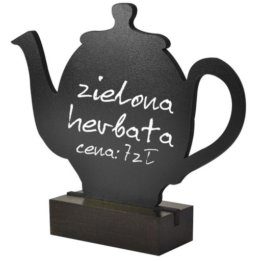 CZAJNICZEK - kredowa tabliczka stolikowa