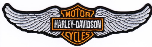 Нашивка ВАР HARLEY - крылья DAVIDSON 21,5х5,9