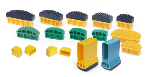 Podgumowana STOPKA stopki do drabiny 22x61 mm ALVE 1szt
