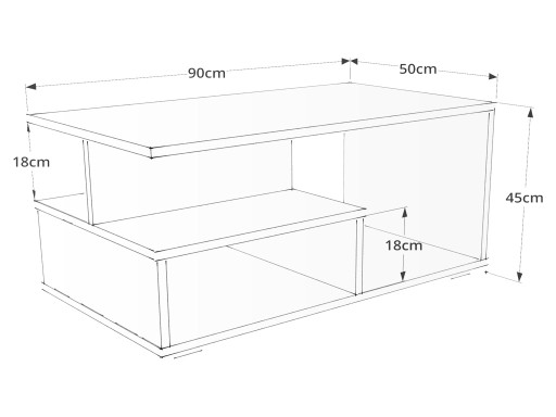 СОВРЕМЕННЫЙ ЖУРНАЛЬНЫЙ СТОЛИК PORTO BENCH -/- БЕТОН