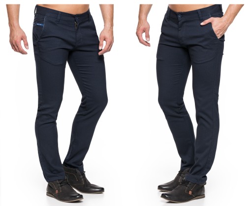 SPODNIE MĘSKIE CHINOSY VANKEL JEANS 028 - 104cmL32