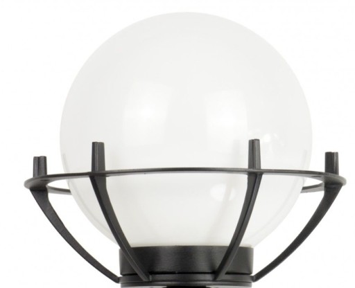 Lampa ogrodowa, parkowa wys. 39 cm, kula fi 20 lampa z aluminium