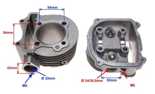 ATV 150 — Головка, Цилиндр, Поршень 57,4, клавиатура