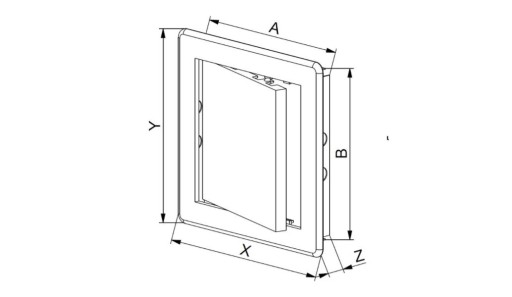 Drzwiczki rewizyjne ABS 30x30 300/300 DT15