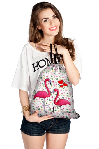 РЮКЗАК СУМКА ANIMALS W-C-09 FLAMINGOS LOVE