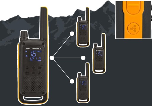 2 рации MOTOROLA T82 EXTREME PMR 446 WALKWAY