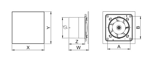 AWENTA WENTYLATOR WTI125T TIMER INOX CZASOWY