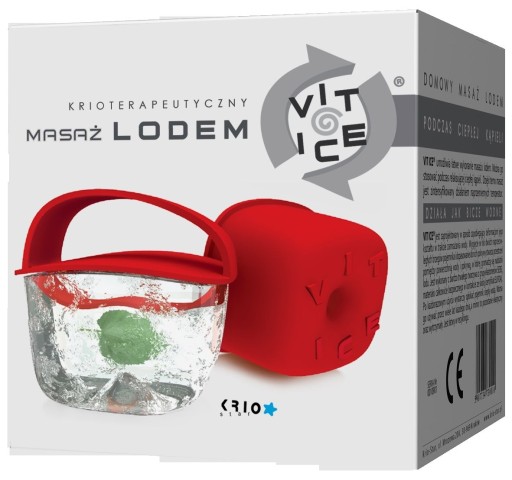 VIT ICE КРИОТЕРАПЕВТИЧЕСКИЙ МАССАЖНЫЙ АППАРАТ ICE CUBE КРАСНЫЙ