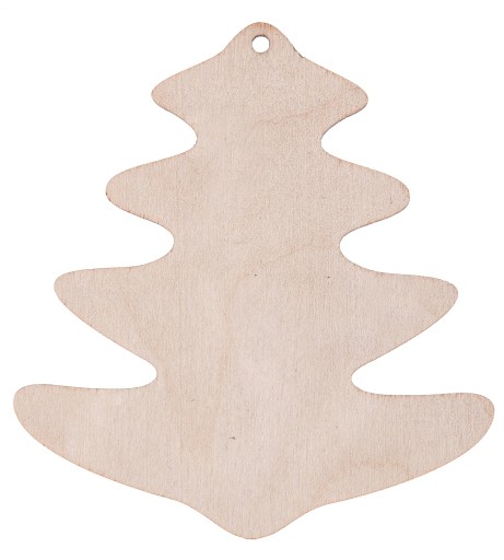 Подвеска РОЖДЕСТВЕНСКАЯ ЕЛКА, дерево, фанера, Christmas DECO C7