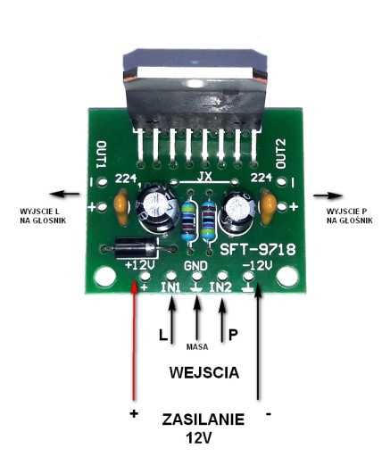 TDA7297 УСИЛИТЕЛЬ МОЩНОСТИ 2X15W 12V МИКРОМОДУЛЬ!