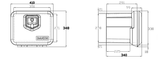 ЯЩИК ДЛЯ ИНСТРУМЕНТОВ SHOWEK DAKEN 410 26L ЭВАКУАТОР АВТОБУС TIR BOX BOX