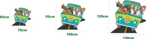 3D наклейки на стену SCOOBY DOO 130x120см Сказки