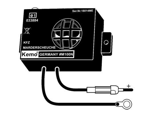 УЛЬТРАЗВУКОВОЙ ОТПУСКАТЕЛЬ КРЫС И ГРЫЗУНОВ KEMO M100N ДЛЯ АВТОМОБИЛЯ 12 В