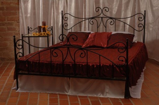 Металлическая спальная кровать ERYKA 120X200 Glamour