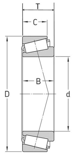 32212 NSK Łożysko stożkowe 60x110x29,75