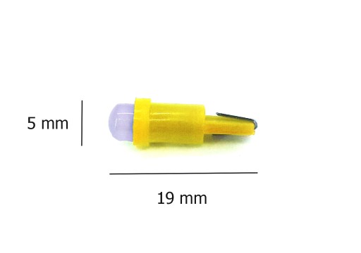 Светодиодная лампа T5 12В 0,2Вт CANBUS желтая