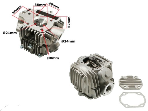 Головка с клапанами комплект ATV 110 quad