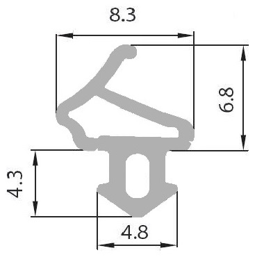 ALUPLAST S-1172 A Уплотнители окон