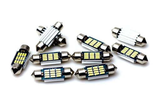 Żarówka rurkowa 12 LED C5W C10W rurka Can Bus 36mm