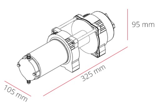 1588 кг DRAGON WINCH ЭЛЕКТРИЧЕСКАЯ ЛЕБЕДКА 12 В для дистанционного управления четырехплугом