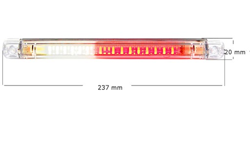 LED Lampa Zespolona Cofanie + Mgła Dioda nr 556