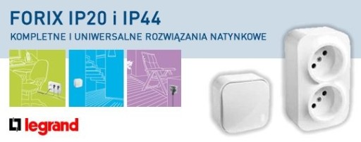 Розетка LEGRAND Forix 2P+Z IP44 (782375)