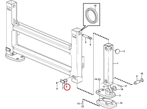 VOLVO BL71 BL71B BL61 ПОДДЕРЖКА 11883349