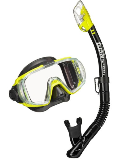 TUSA DIVING SET VISIO маска + трубка DRY VALVE UC3125 для подводного плавания QBFY