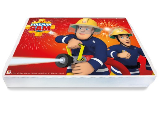 ВОЛНА ДЛЯ ТОРТА А4 Пожарный SAM Firem Man Firefighter