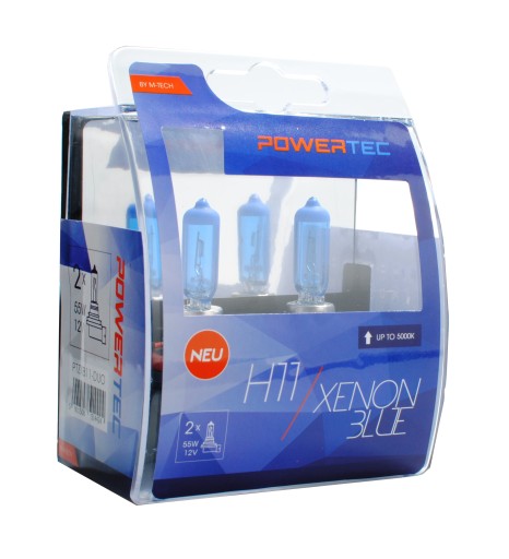 Лампа PowerTec Xenon Cool Blue H11 12 В 55 Вт BOX