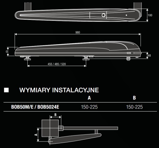 Полный комплект привода крыла BENINCA BOB5024E
