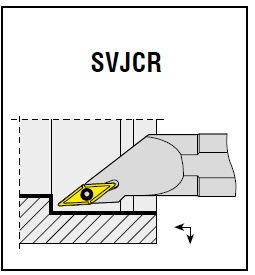 Нож токарный складной AKKO S12K SVJCL 11 на ВКМТ 11