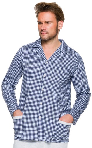Хлопковая пижама мужская пижама 6xl воротник