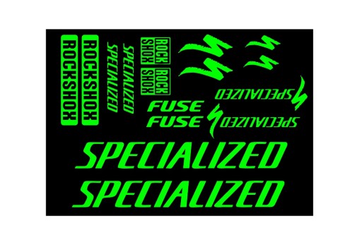 Наклейка SPECIALIZED REFLECTIVE FLUO зеленая