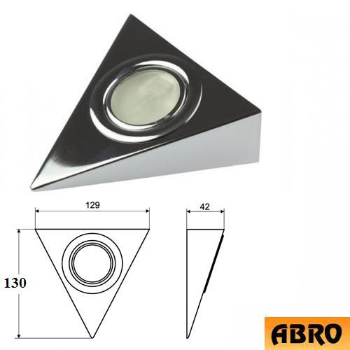 Треугольный светильник под шкафом без переключателя CHROM