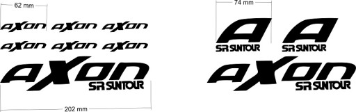 Наклейка на запасную вилку SR SUNTOUR AXON