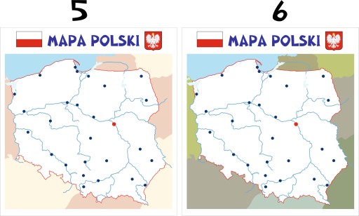 КАРТА ПОЛЬШИ МАГНИТНАЯ СУХОЕ СТИРАНИЕ 1х1м СУПЕР